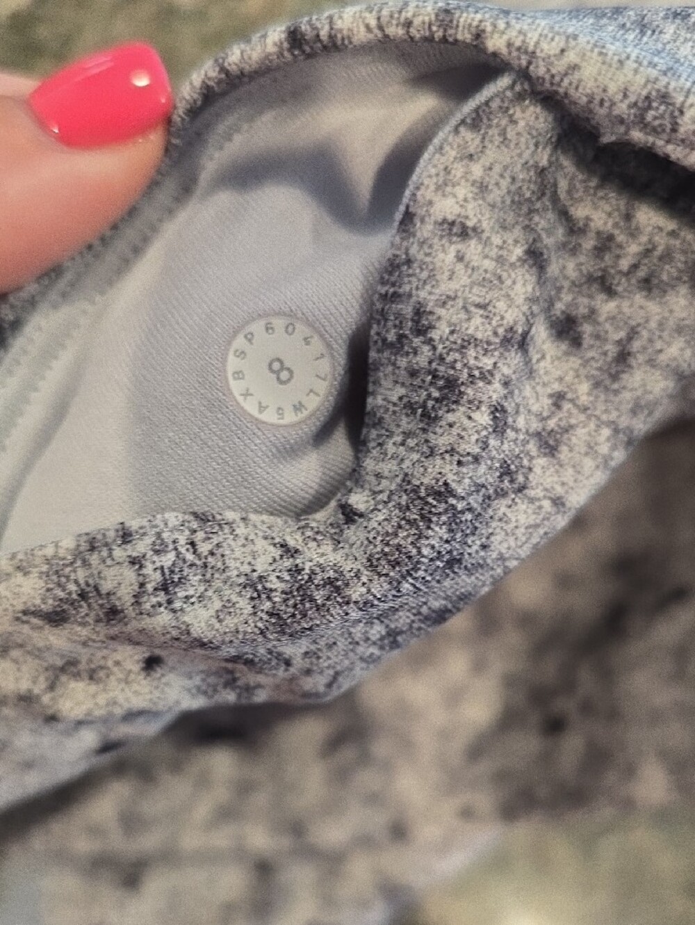 Lululemon Wunder Under Hi-Rise 7/8 Tight in Antiqued Alpine White Multi & Black - Picture 6 of 7